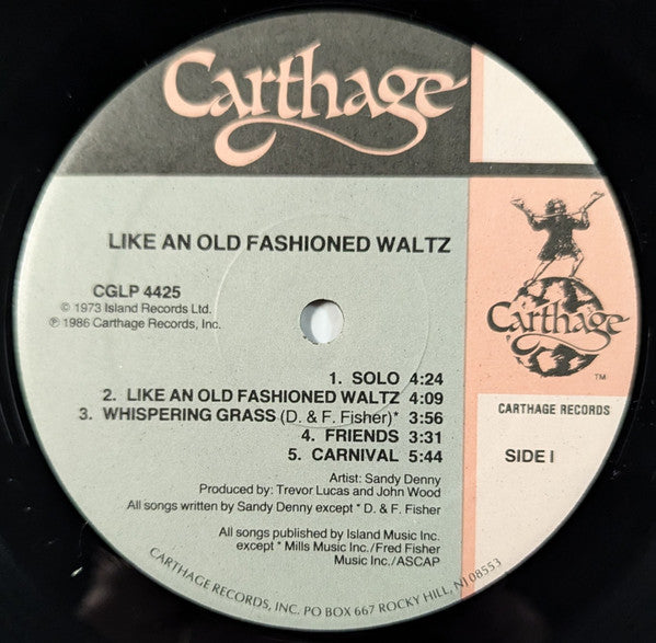 Sandy Denny - Like An Old Fashioned Waltz
