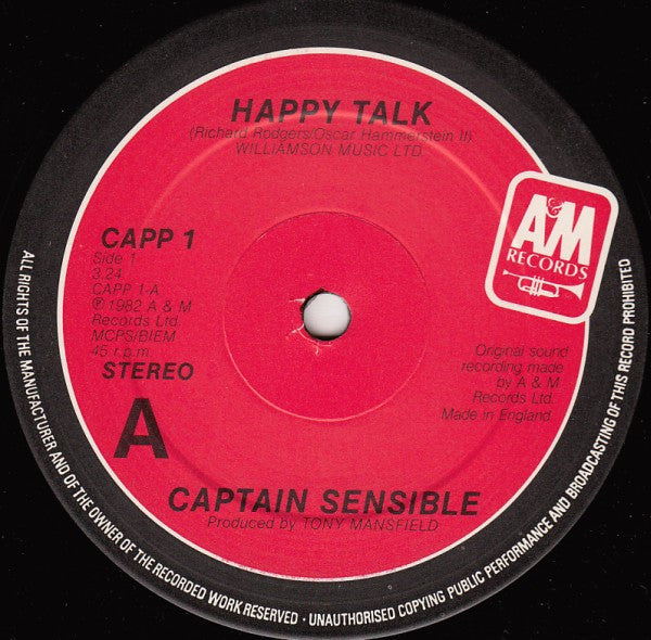 Captain Sensible - Happy Talk