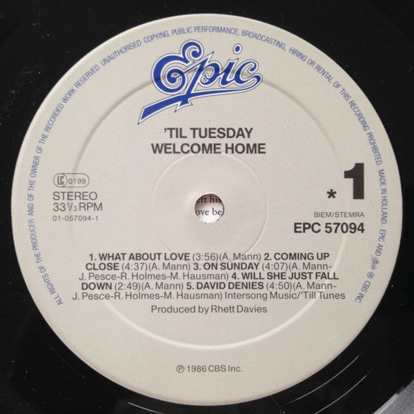 Til Tuesday - Welcome Home