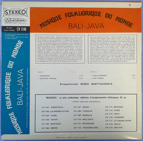 Deben Bhattacharya - Bali-Java
