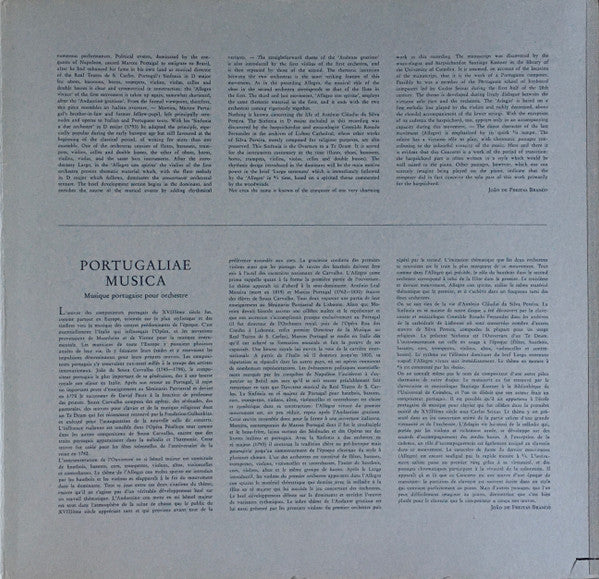 António Leal Moreira / Antonio Claudio da Silva Pereira / Marcos Portugal / João de Sousa Carvalho - Portugaliae Musica Orchesterwerke Portugiesischer Meister