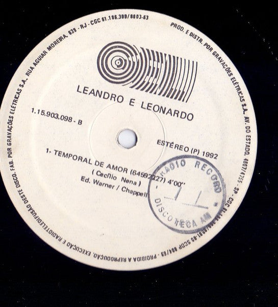 Leandro & Leonardo - Temporal De Amor