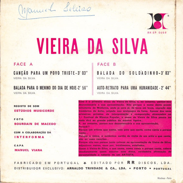 Vieira Da Silva - Canção Para Um Povo Triste