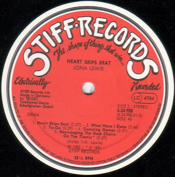 Jona Lewie - Heart Skips Beat