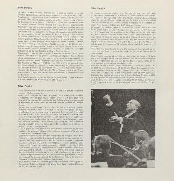 José Viana da Mota / Orquestra Sinfónica da RDP, Silva Pereira, Vasco Barbosa - Sinfonia Em Lá Maior - Opus 13 "À Pátria"