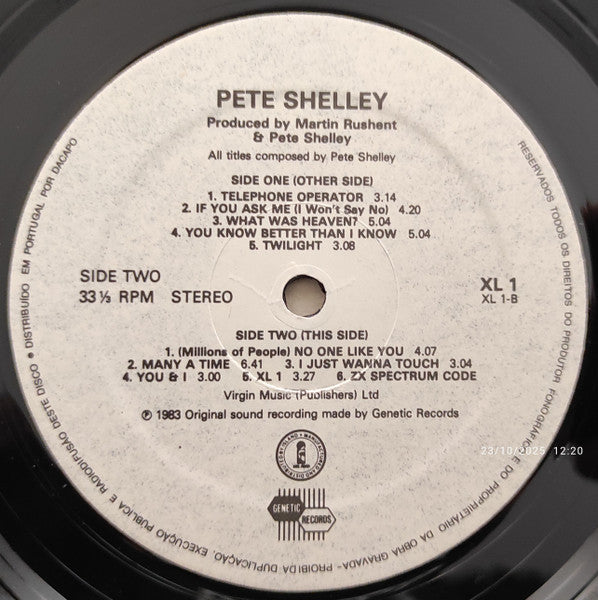 Pete Shelley - XL·1