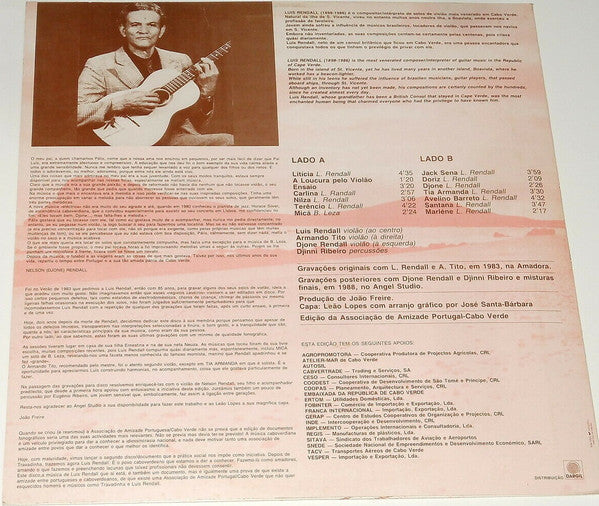 Luis Rendall - Memórias De Um Violão