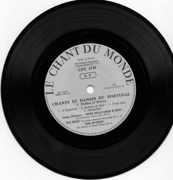 Various - Chants Et Danses Du Portugal 1. Minho Et Douro