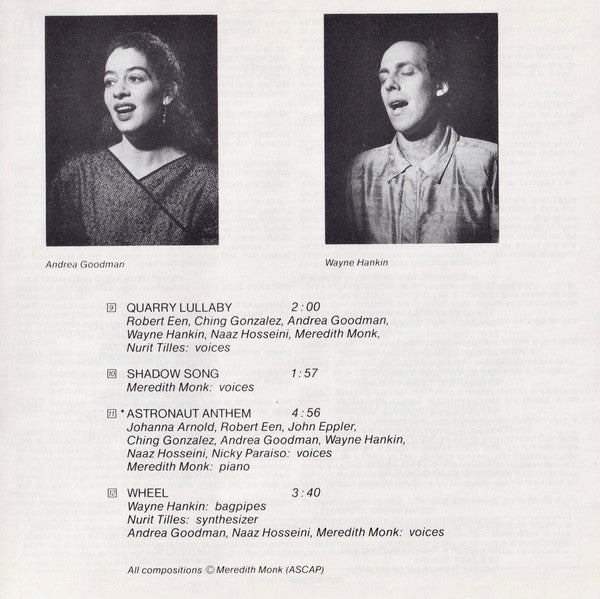 Meredith Monk - Do You Be