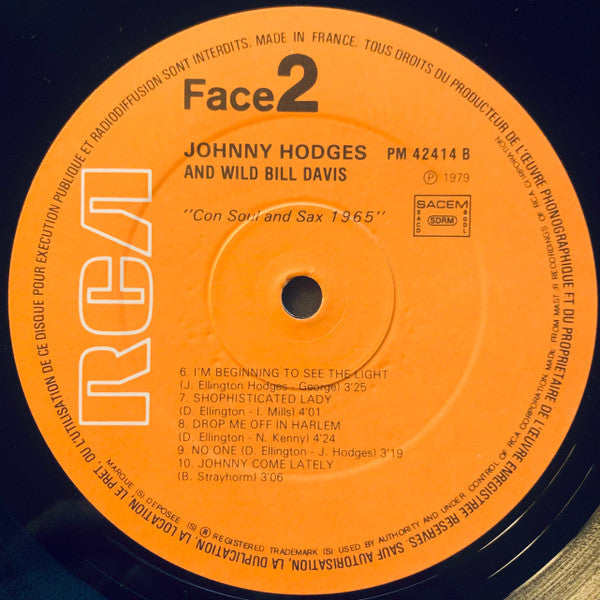 Johnny Hodges & Wild Bill Davis - Johnny Hodges And Wild Bill Davis (Volume 1 - 2 / 1965 - 1966)