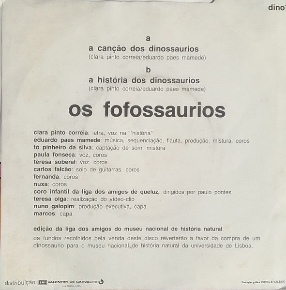 Os Fofossaurios - A Canção Dos Dinossaurios