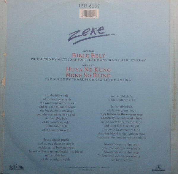 Zeke Manyika - Bible Belt
