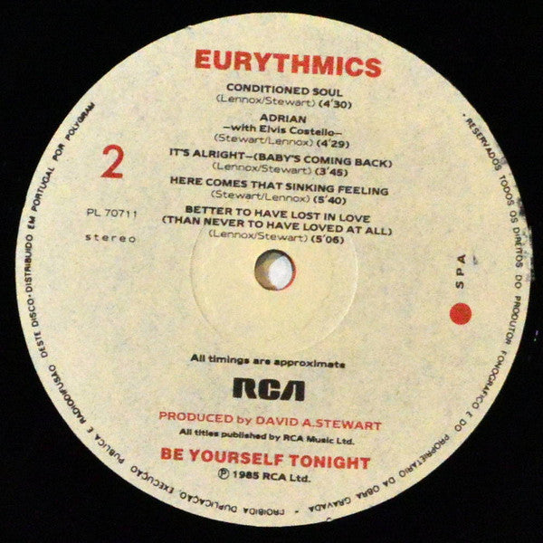 Eurythmics - Be Yourself Tonight