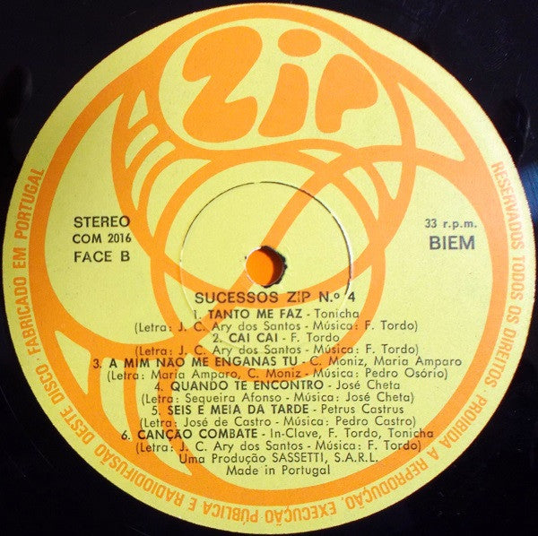 Various - Sucessos Zip № 4