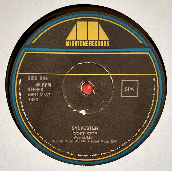 Sylvester - Don't Stop / Won't You Let Me Love You
