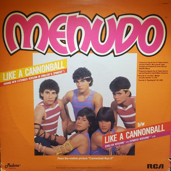 Menudo - Like A Cannonball