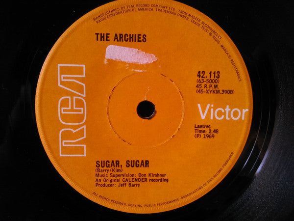 The Archies - Sugar, Sugar / Melody Hill