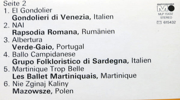 Various - Eine Auswahl Aus Dem Offiziellen Folklore-Programm Der Olympischen Spiele München 1972