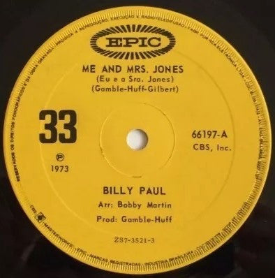 Billy Paul - Me And Mrs. Jones