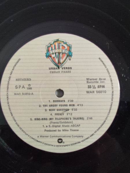 Urban Verbs - Urban Verbs