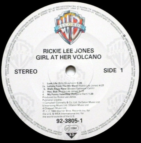 Rickie Lee Jones - Girl At Her Volcano