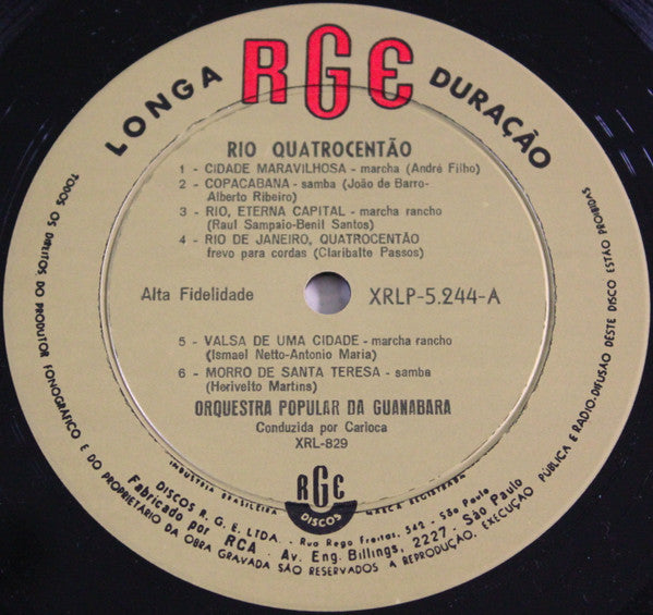 Orquestra Popular Da Guanabara - Rio Quatrocentão
