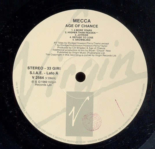 Age Of Chance - Mecca