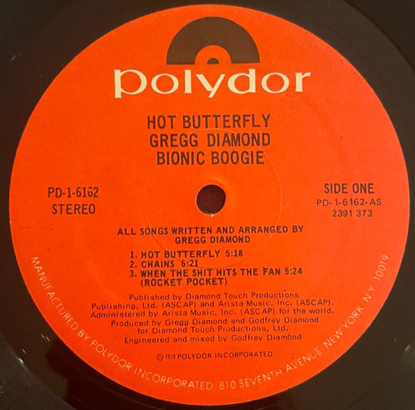 Gregg Diamond, Bionic Boogie - Hot Butterfly