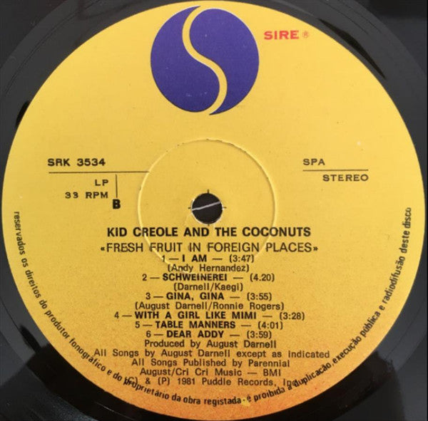 Kid Creole And The Coconuts - Fresh Fruit In Foreign Places
