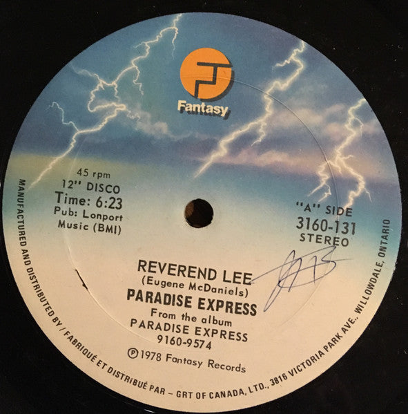 Paradise Express - Reverend Lee - Star In My Life