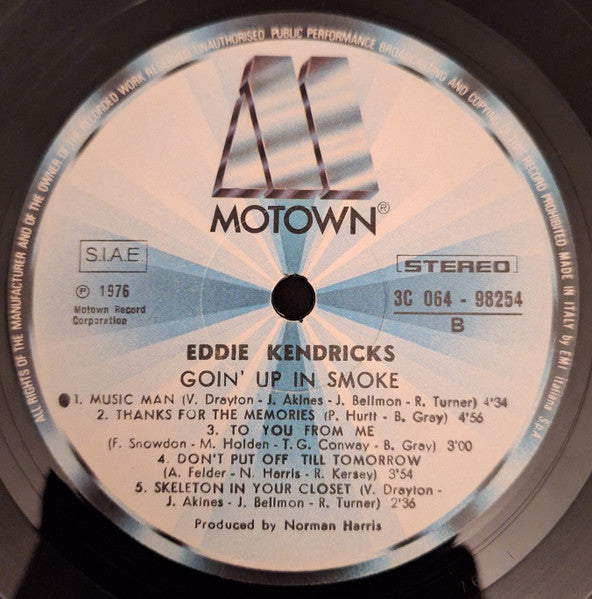 Eddie Kendricks - Goin' Up In Smoke