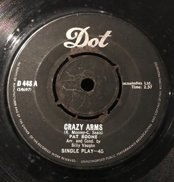 Pat Boone - Pearly Shells / Crazy Arms
