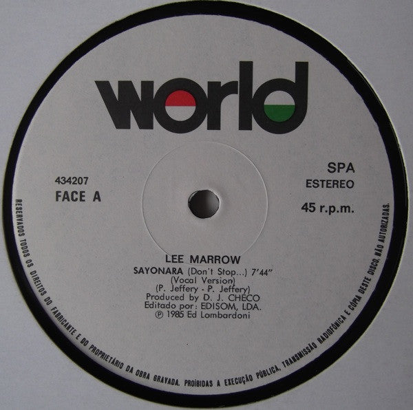 Lee Marrow - Sayonara (Don't Stop...)