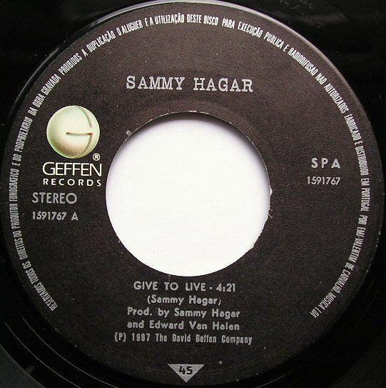 Sammy Hagar - Give To Live