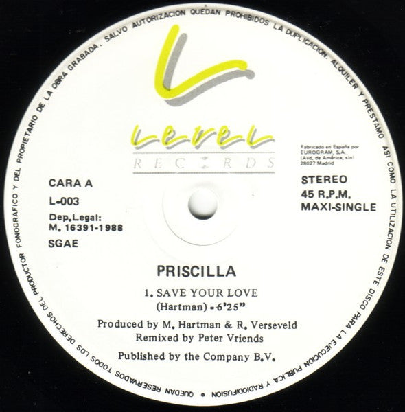 Priscilla (3) - Save Your Love