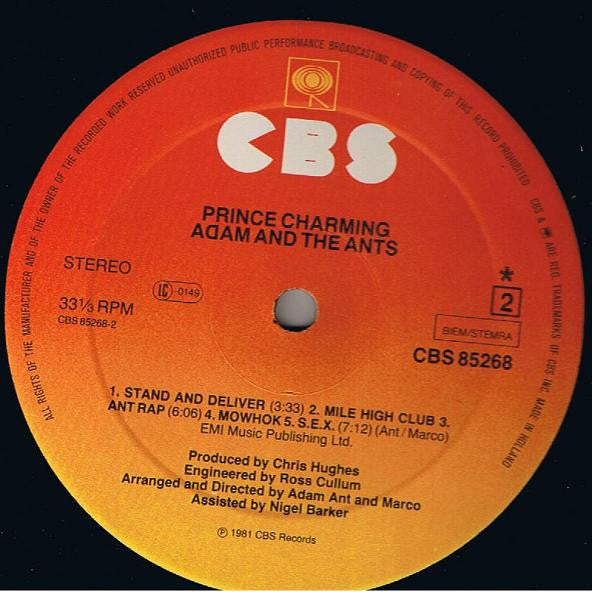 Adam And The Ants - Prince Charming