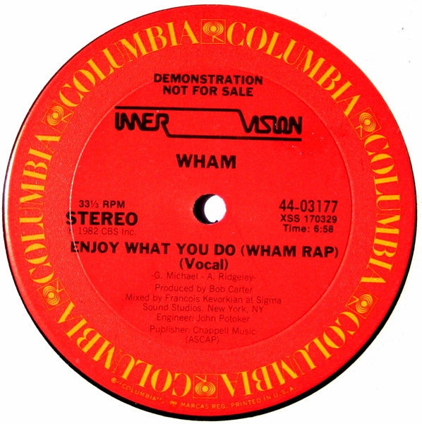 Wham! - Enjoy What You Do (Wham Rap)