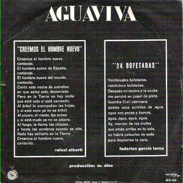 Aguaviva - Creemos El Hombre Nuevo