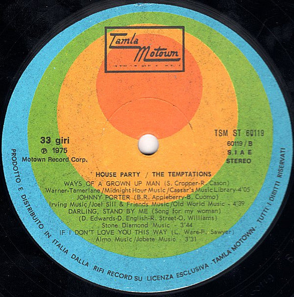 The Temptations - House Party