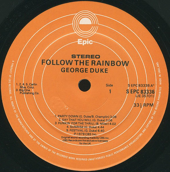 George Duke - Follow The Rainbow