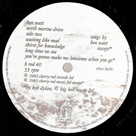 Ben Watt - North Marine Drive