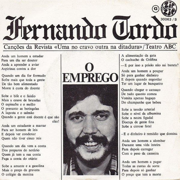 Fernando Tordo - O Emprego / A Língua Portuguesa