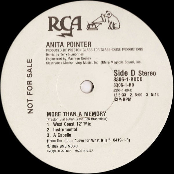 Anita Pointer - More Than A Memory