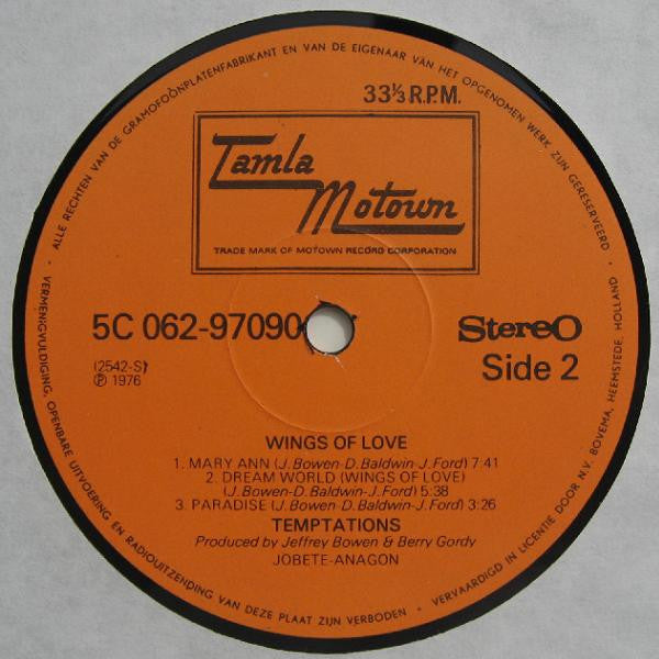 The Temptations - Wings Of Love