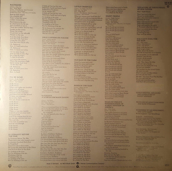 Randy Newman - Little Criminals