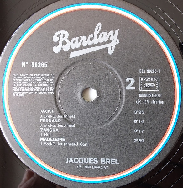Jacques Brel - 5 - La Fanette