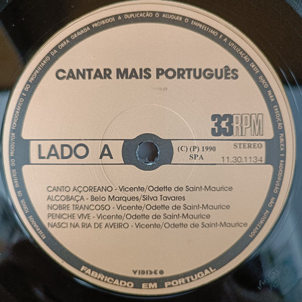 Vicente (Do Nascimento), José Lúcio - Cantar Mais Português