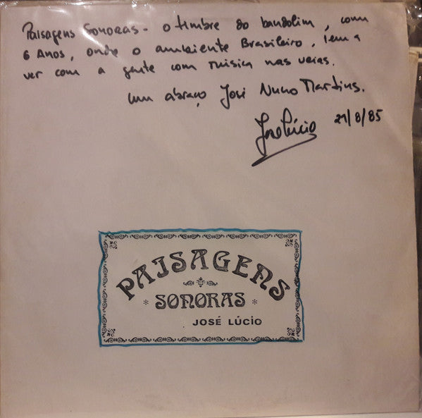 José Lúcio - Paisagens Sonoras
