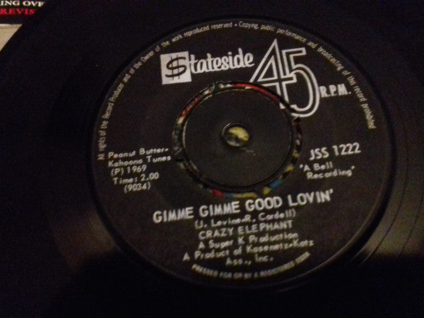 Crazy Elephant - Gimme Gimme Good Lovin' / Dark Part Of My Mind