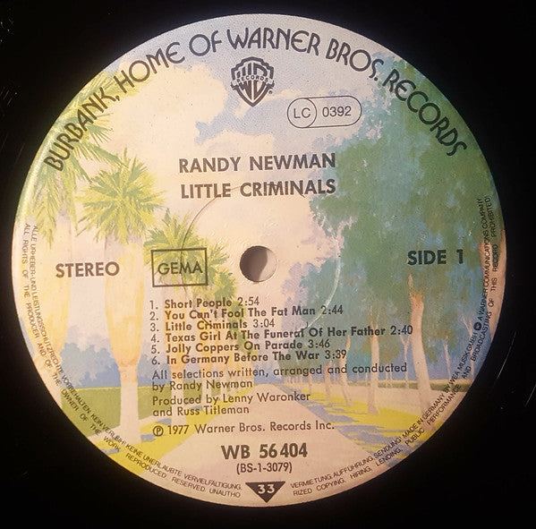 Randy Newman - Little Criminals